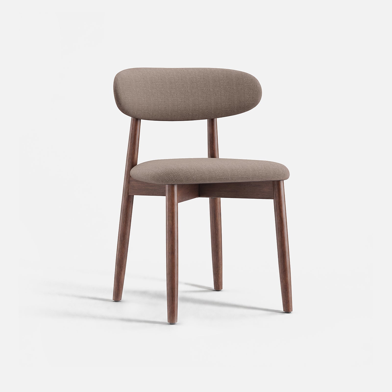 COLAMY NOYA Mid-Century Modern Upholstered Dining Chair - Camel / Set of 6 ($79/pc)