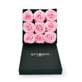 Infinity Pink Roses in a Black Box