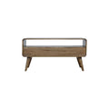 Curved Grey Washed Media Unit