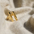Dalia Double Bar Ring - 5.5 / Polished Brass