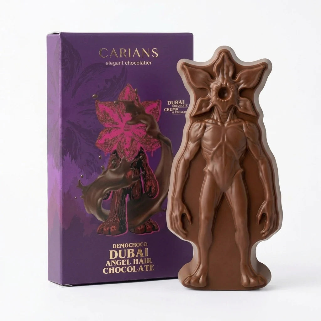 Demochoco Angel Hair Chocolate Bar, Viral Stranger Things - Quantity of 1