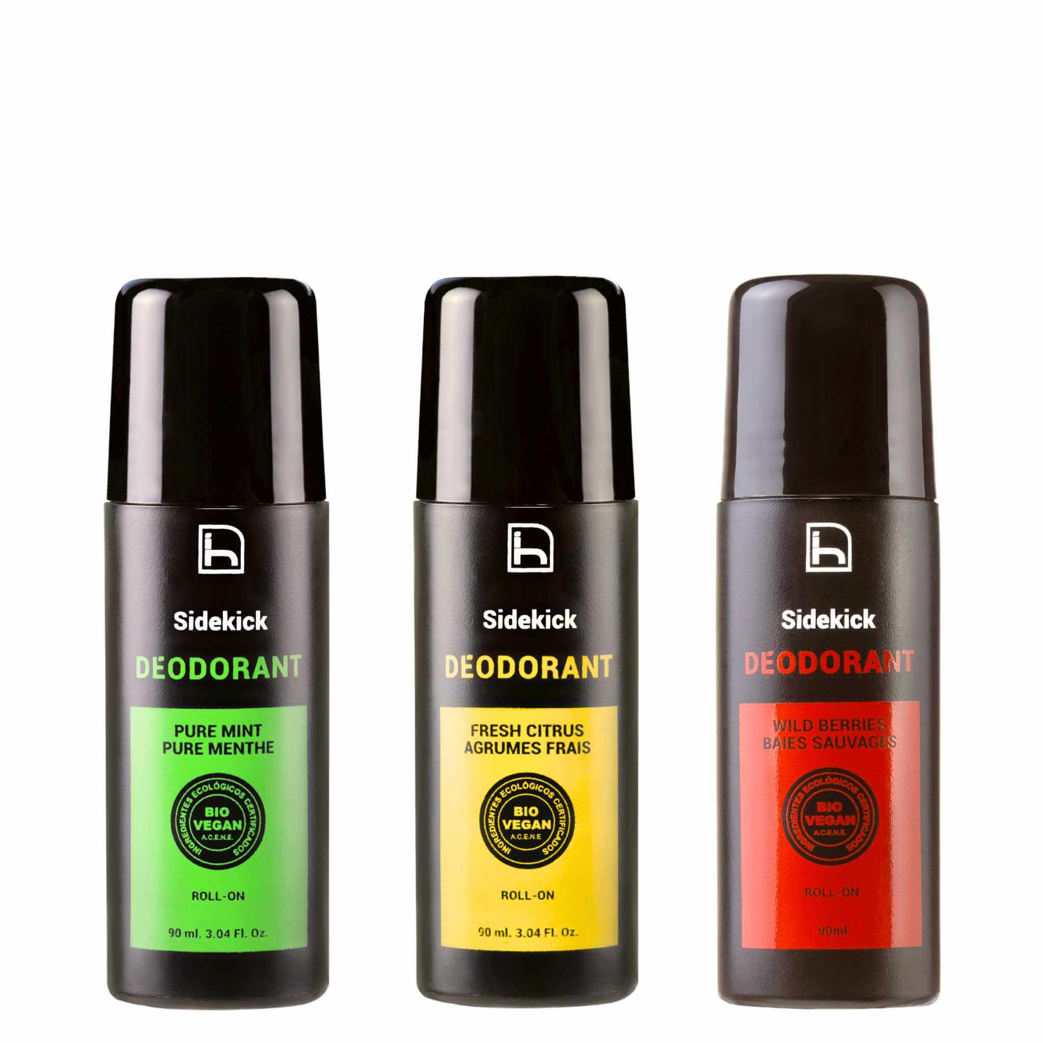 Surtido 3 Desodorantes para Hombre - Menta + Citrus + Frutos Rojos