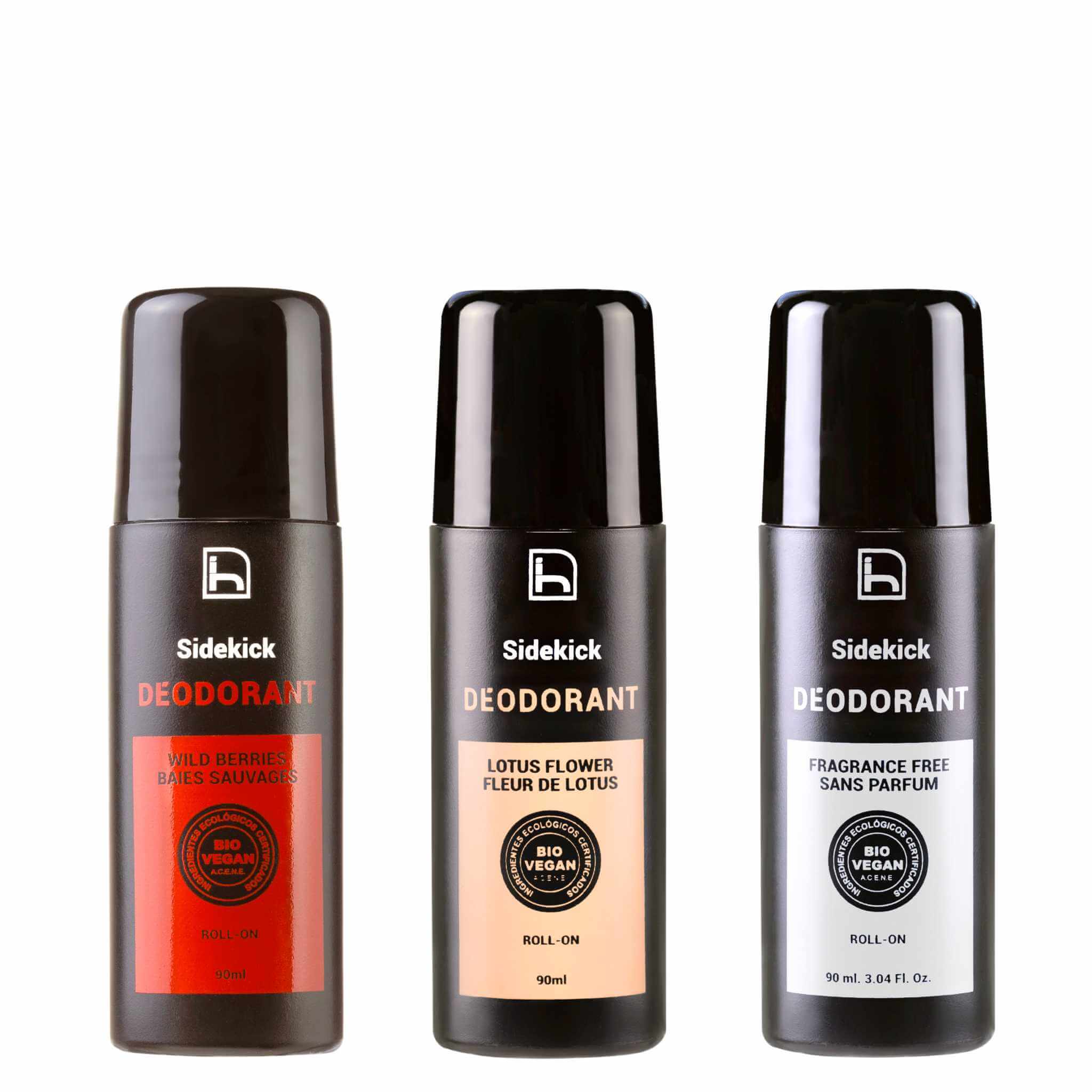 Surtido 3 Desodorantes para Hombre - Frutos Rojos + Lotus Flower + Sin Fragancia