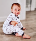 Dinosaur Sleepsuit - 9-12mths / Dinosaur / White
