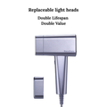 RaysDanc Light Head: Replaceable for Long Term Touch-ups & Extended Use - Silver