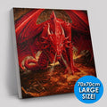 "Dragons Lair" Crystal Art Canvas Kit by Anne Stokes 70x70cm