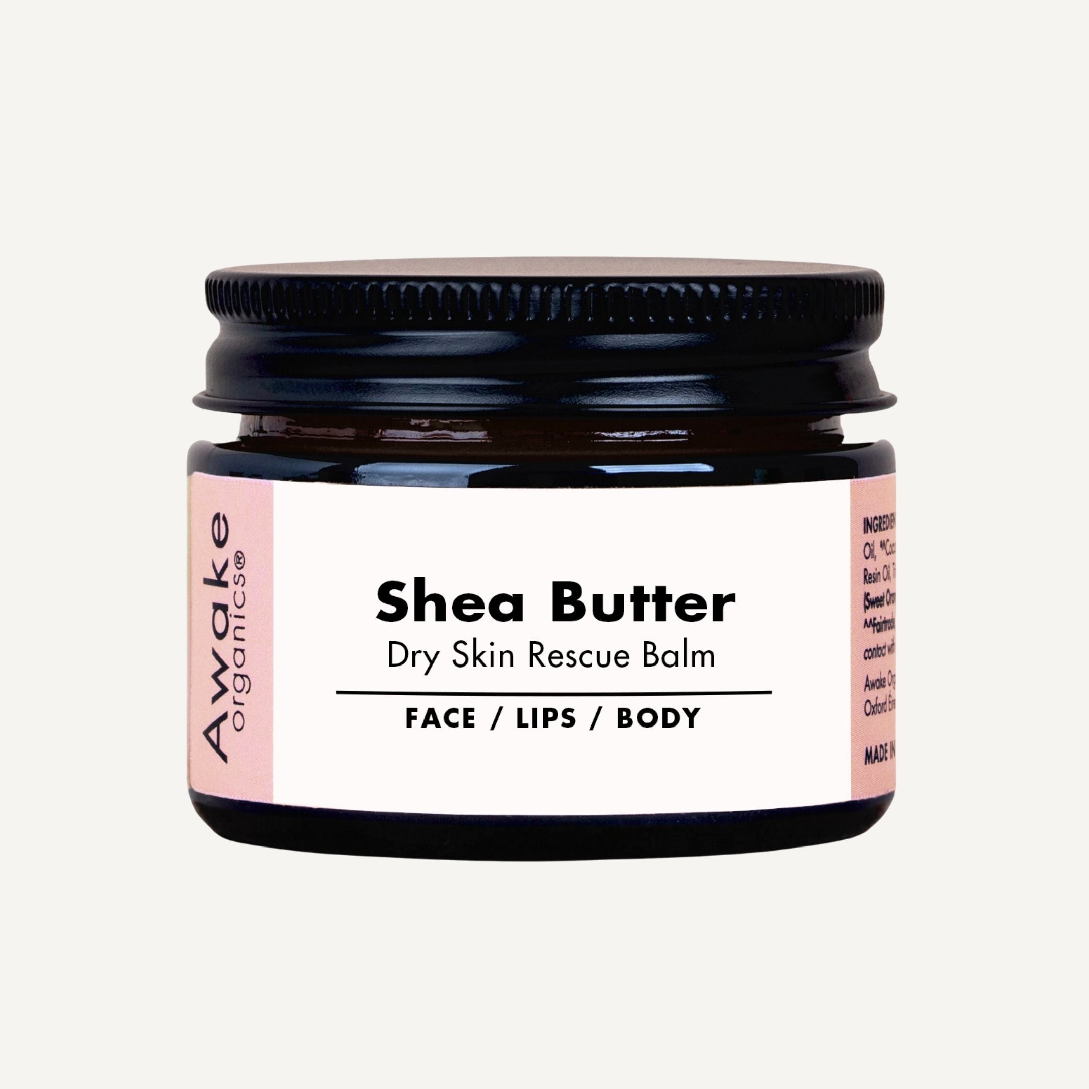 Shea Butter Dry Skin Rescue Balm (100% Natural, Vegan)