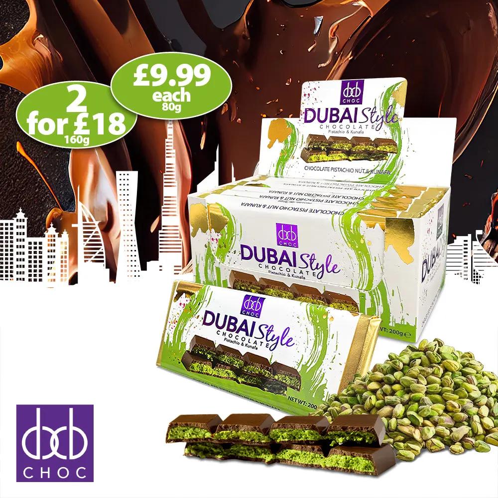 Dubai Style Milk Chocolate Bar (200g)