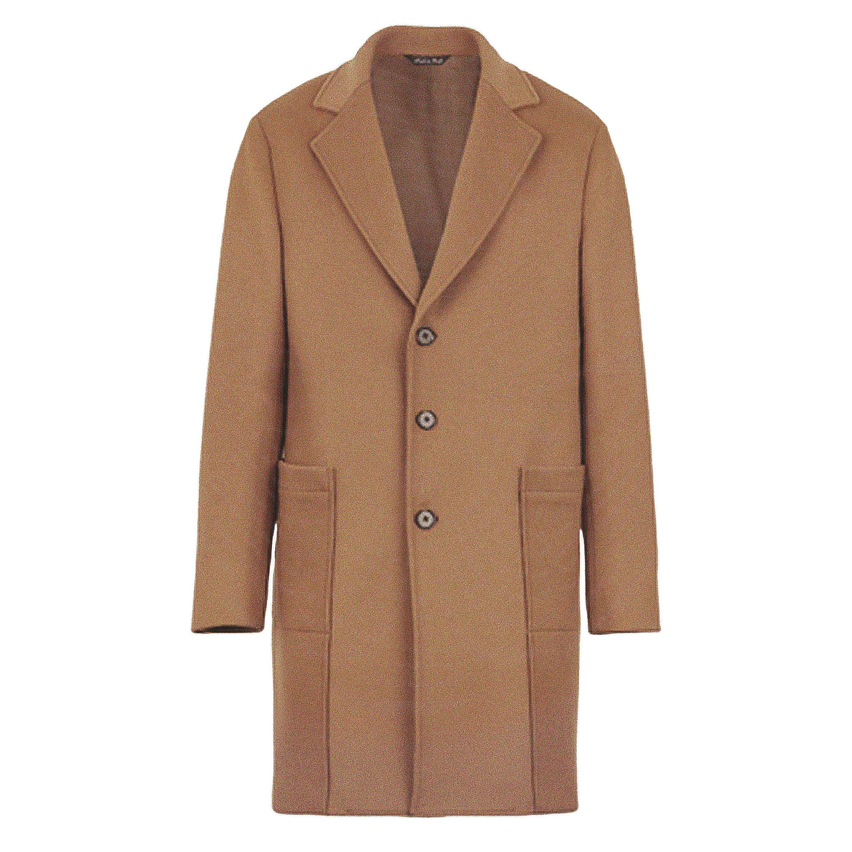 Cappotto Elio cammello in lana e cashmere - 48
