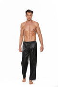 Satin Unisex Pants - BLACK / S