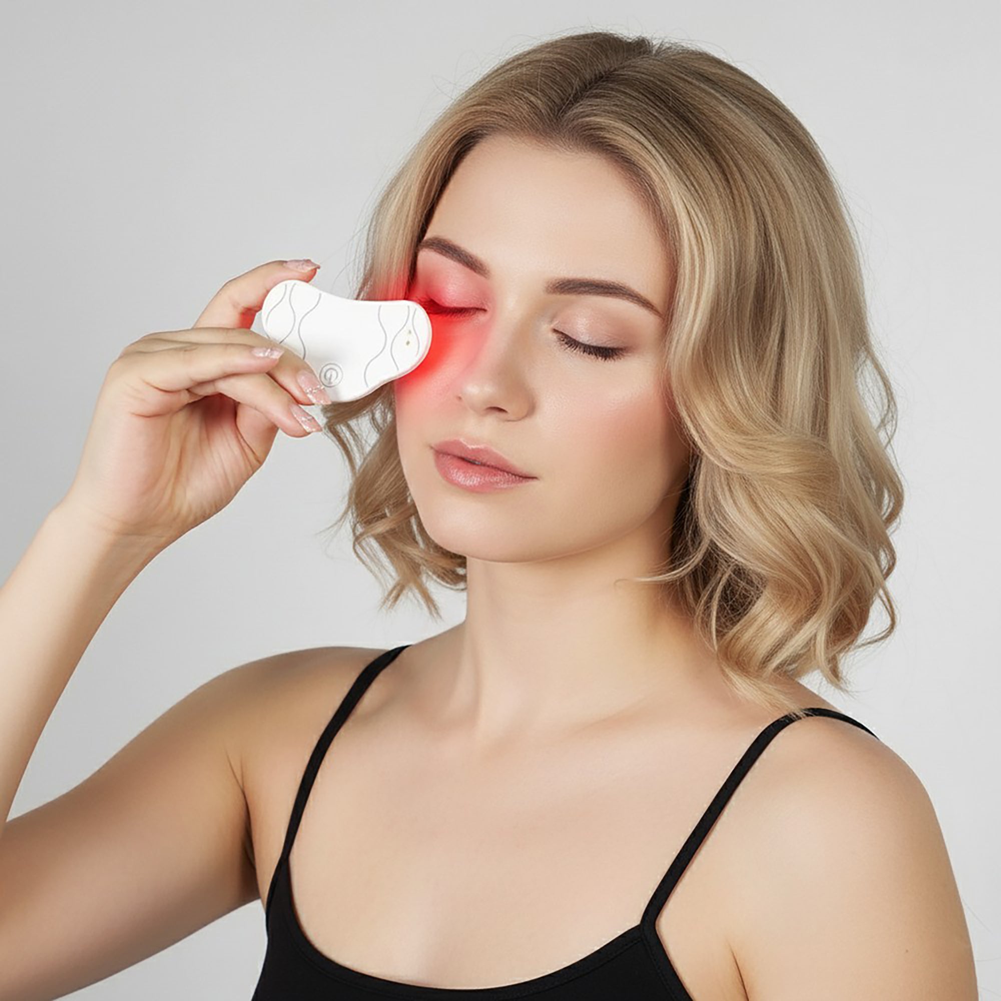 Red & Blue Light Eye Patches for Wrinkles, Dark Circles