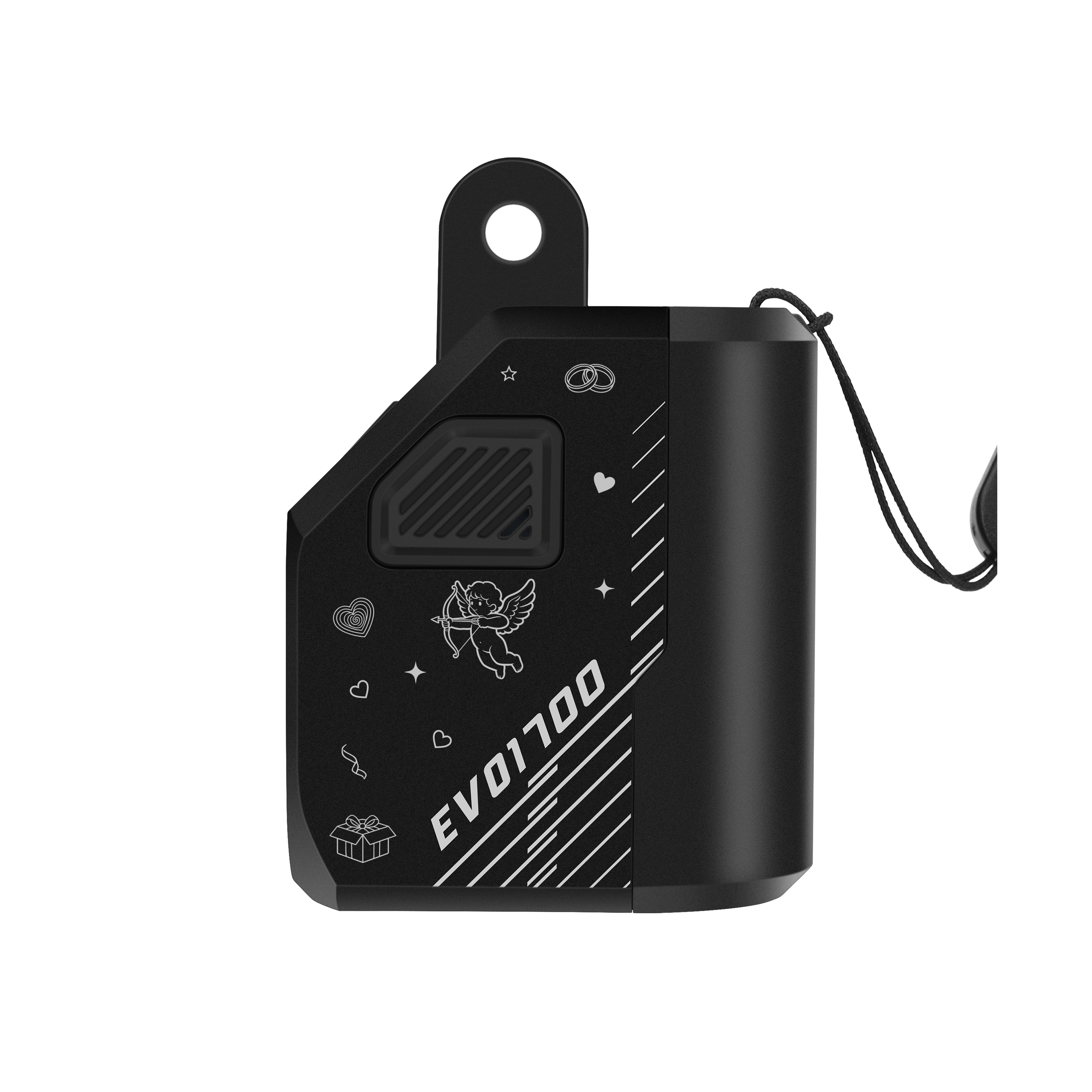 EVO 1700 Underneath Mounted Bike Light - Black laser-engraved version
