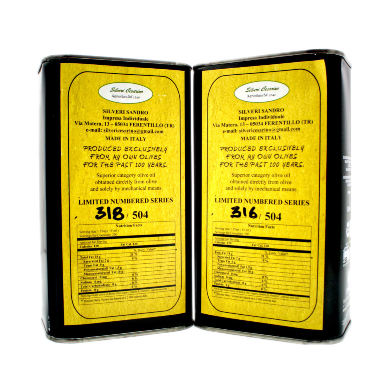 Organic EVOO Small Grove production with gift box