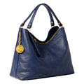 Éclate — Sculptural Handcrafted Clutch in Italian Lambskin, Architectural Silhouette - Navy