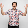 England Football Hawaiian Shirt - L