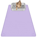 Purple Silicone Stripe Cat Litter Mat - 34"x22"