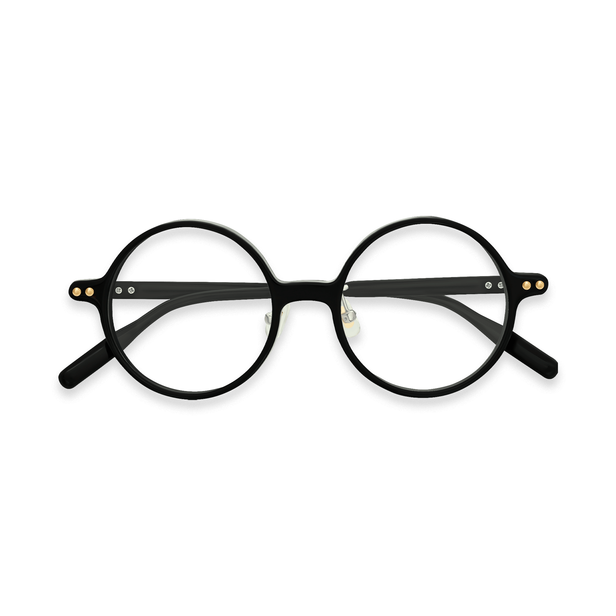Delilah - Black w Gold Dots