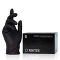 Target-Finitex 5 Mil Exam-Grade Black Nitrile Gloves – 100, 300 & 1000pcs, Powder-Free - L (3.9-4.7 inch) / 100pcs
