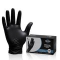 FINITEX Black Nitrile Gloves 6 Mil Exam Grade - 100, 300 & 1000pcs - L (3.9-4.7 inch) / 100pcs