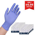 FINITEX Ice Blue Nitrile Exam Gloves 3.2 Mil -100, 300 & 1000pcs - XL (4.3-5.1 inch) / 1 Case (1000pcs)