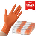 Target-FINITEX 3.2 Mil Orange Nitrile Gloves Exam Grade - 100, 300 & 1000pcs - S (2.7-3.5 inch) / Case of 10 boxes(1000pcs)