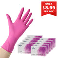 FINITEX 3 Mil Rose Red Nitrile Gloves – 100, 300 & 1000pcs, Latex-Free & Durable - XS (2.1-2.9 inch) / Case of 10 boxes(1000pcs)