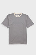 1x1 Striped T-Shirt - Soft Black - XXL