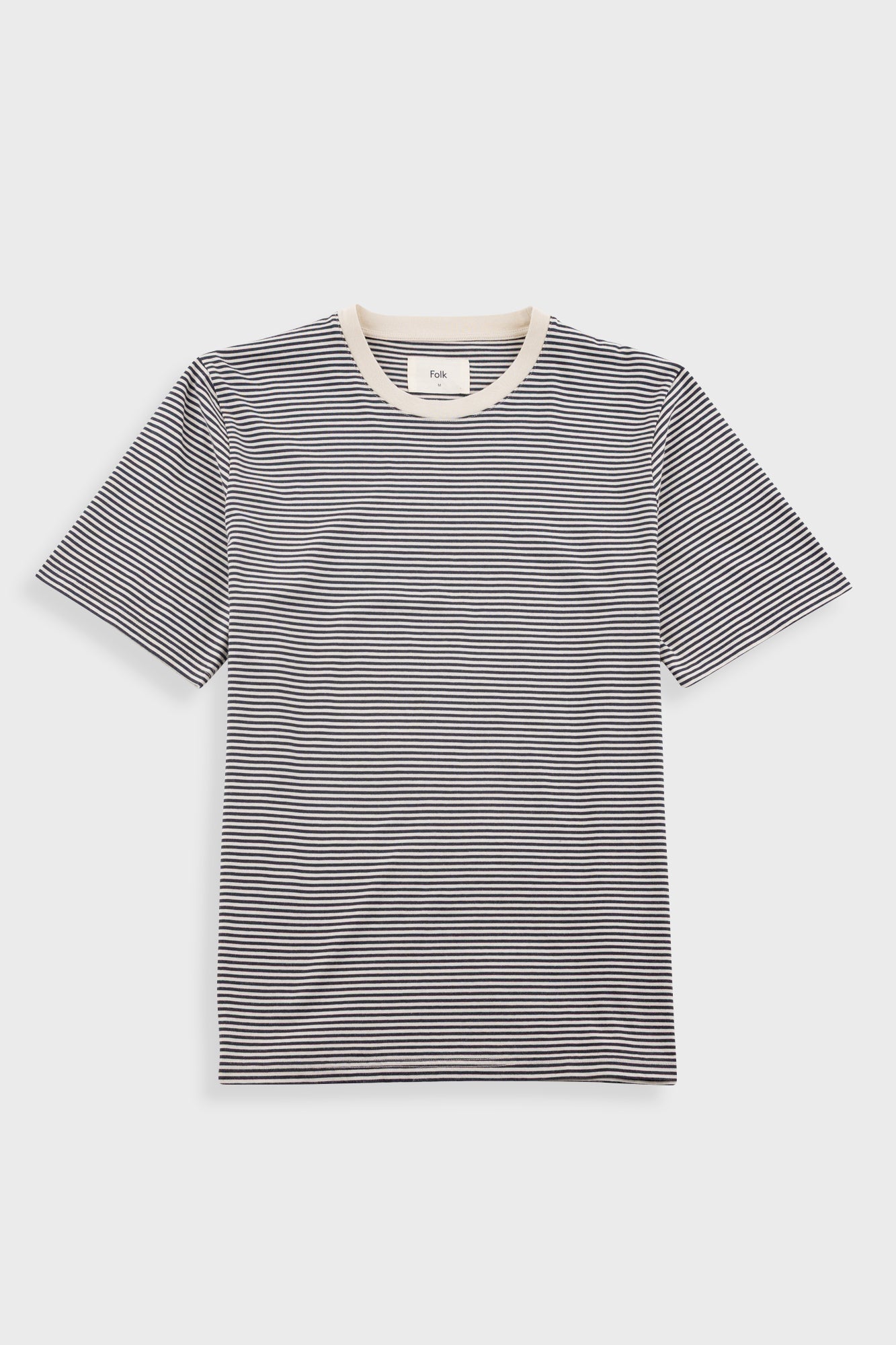 1x1 Striped T-Shirt - Soft Black - S