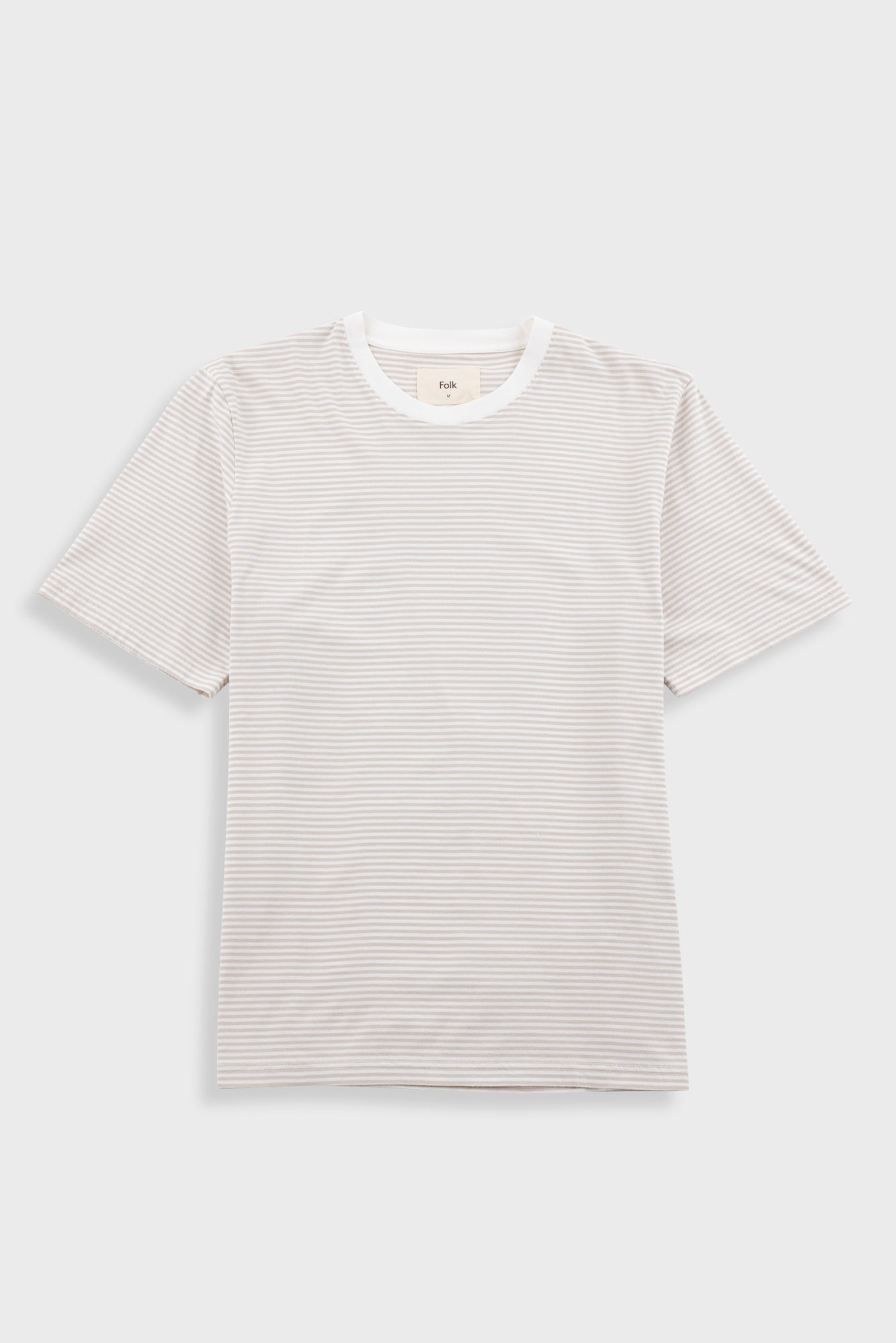 1x1 Striped T-Shirt - Stone - XS