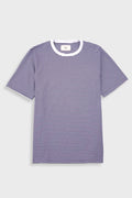 1x1 Striped T-Shirt - Bright Navy / Ecru - XXXL