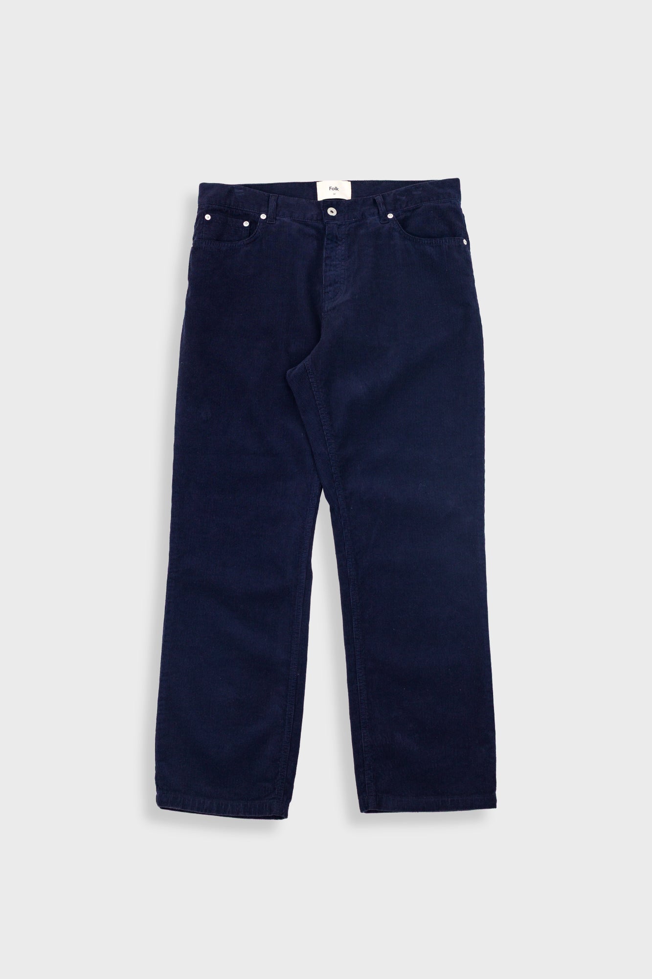 5 Pocket Trouser - Navy Cord - 36