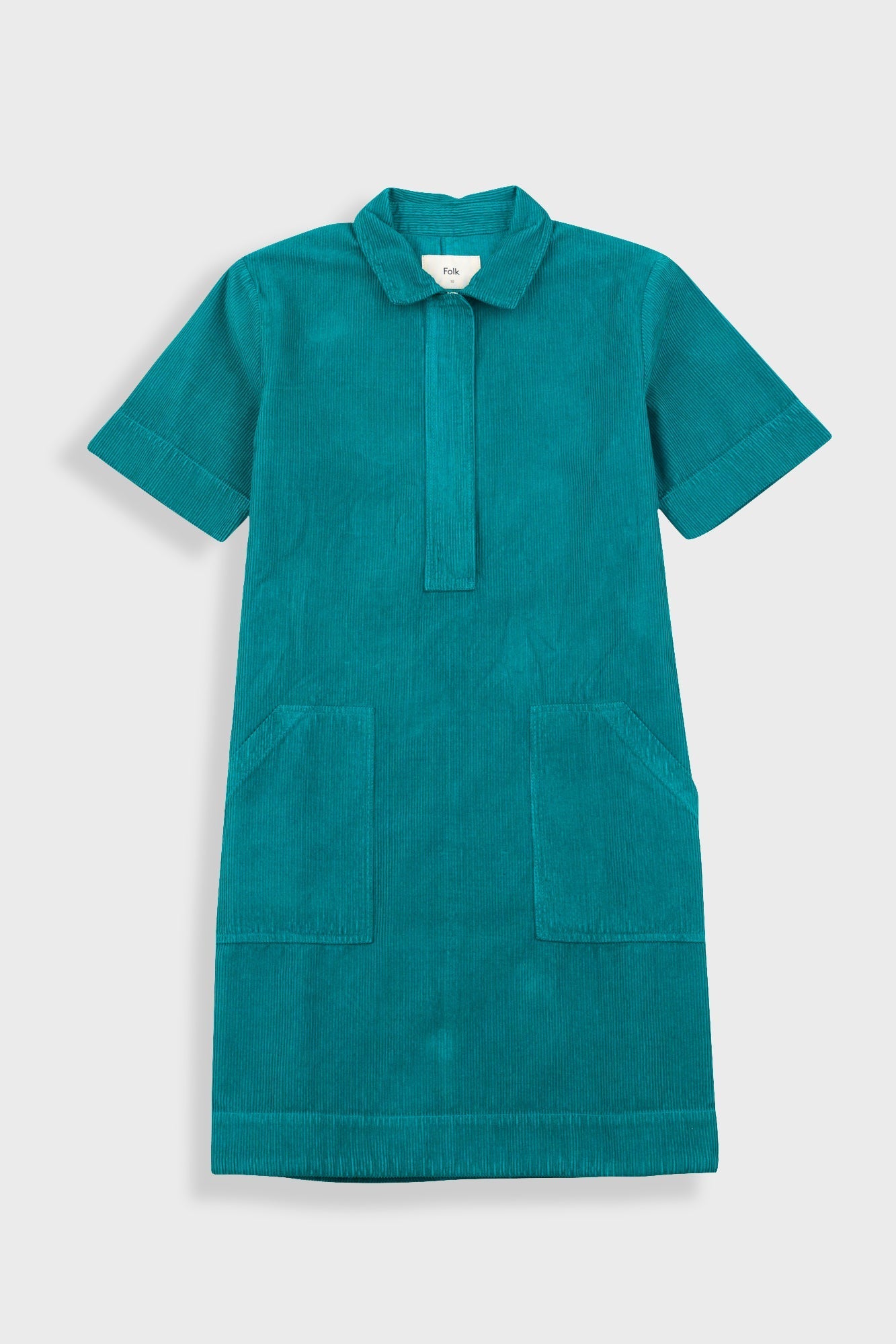 A-Line Zip Dress - Dark Teal - 6