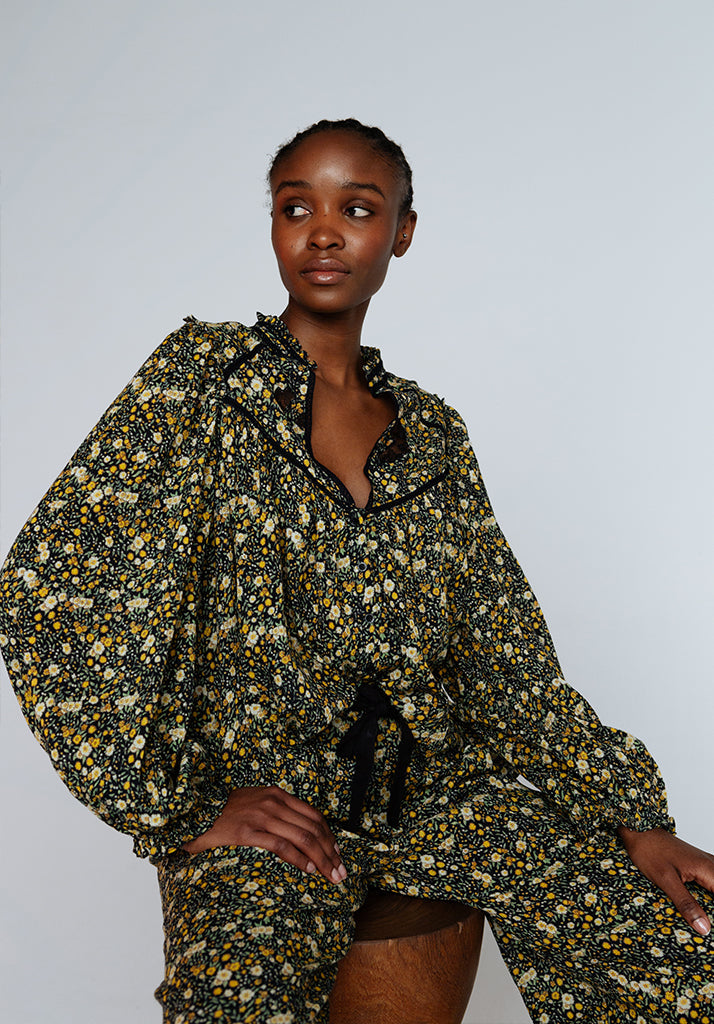 Ferne Blouse & Trouser Aster Print Set In Multi - S