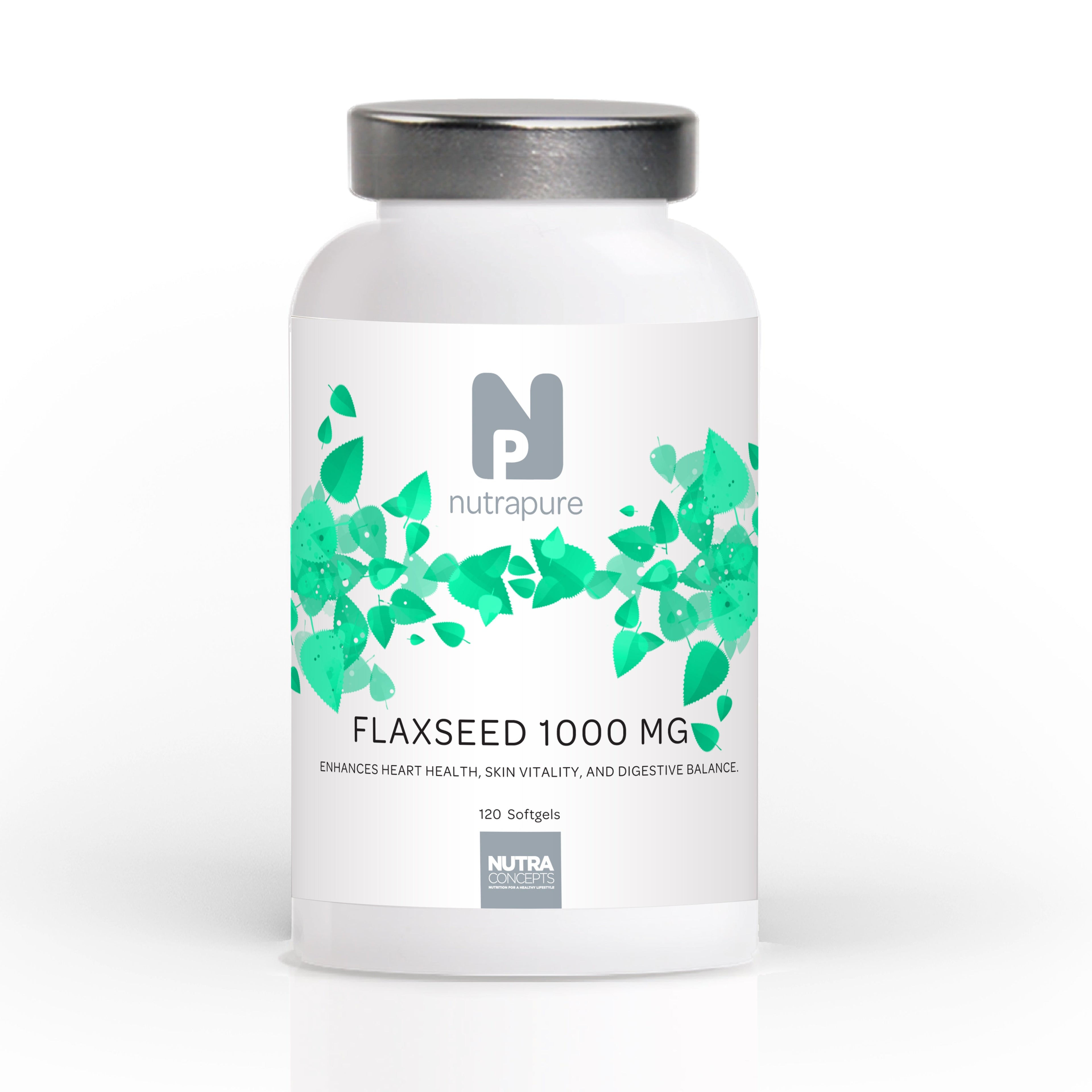 Nutrapure Flax Seed Oil 1000mg  90 Capsules - 90 Capsules