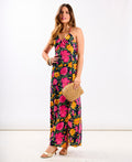 Pink Floral Maxi Dress - 8