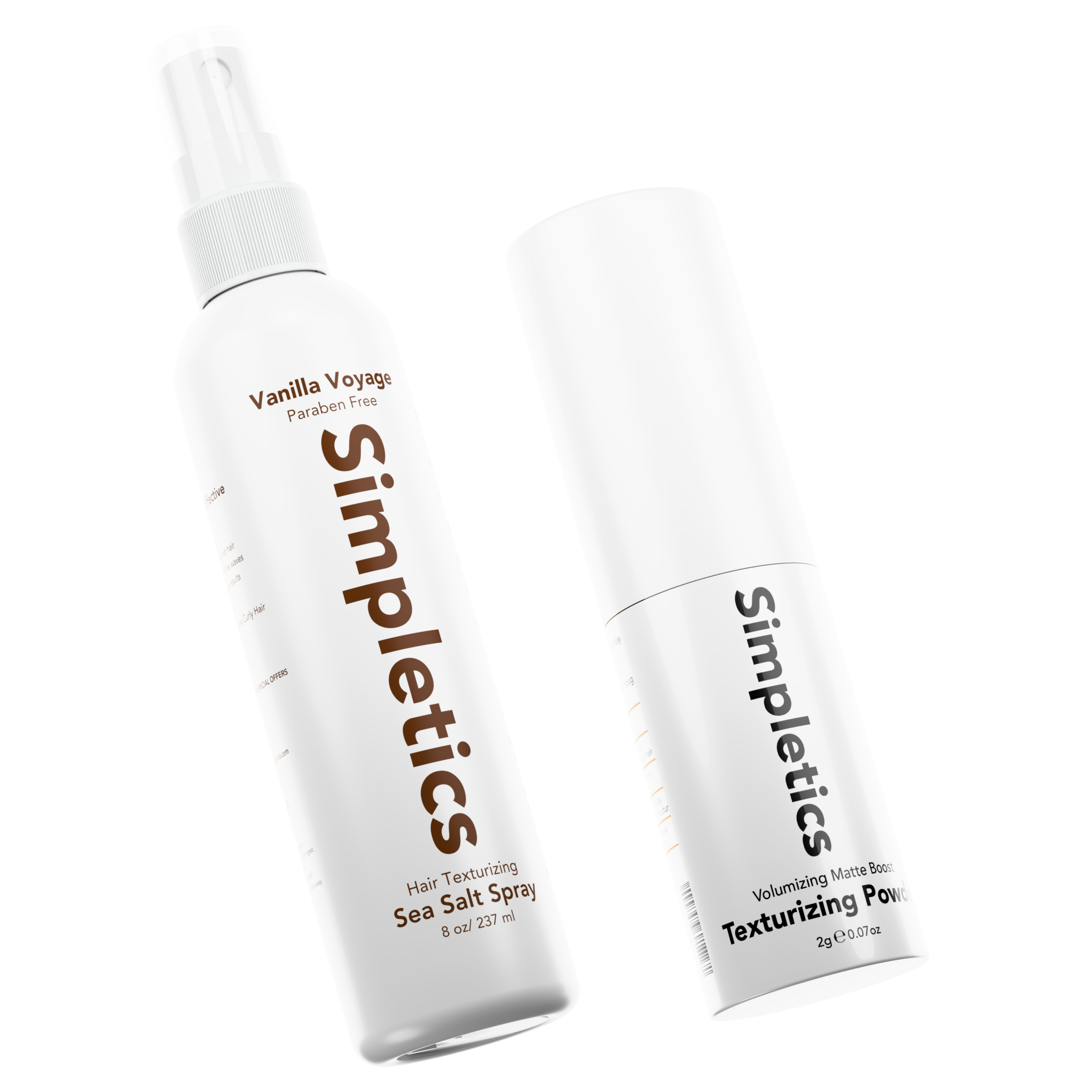 Simpletics Texture Essentials Hair Styling Bundle  (Salt Spray & Texture Powder)
