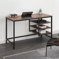 SUNJOY 1.2M Lattimore Desk with 3-Tier Open Shelves