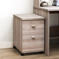 SUNJOY Two-Drawer Mobile File Cabinet with Movable Wheels