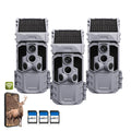 WOSPORTS G600PRO Wi-Fi Solar Trail Camera 3 Pack