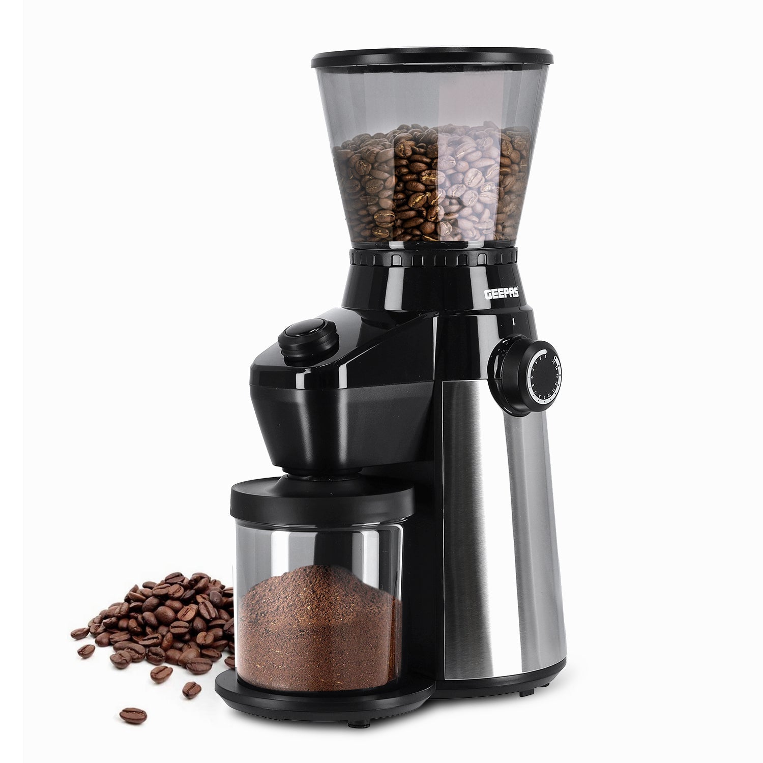 15 Fine Grind Setting Conical Burr Coffee Bean Grinder