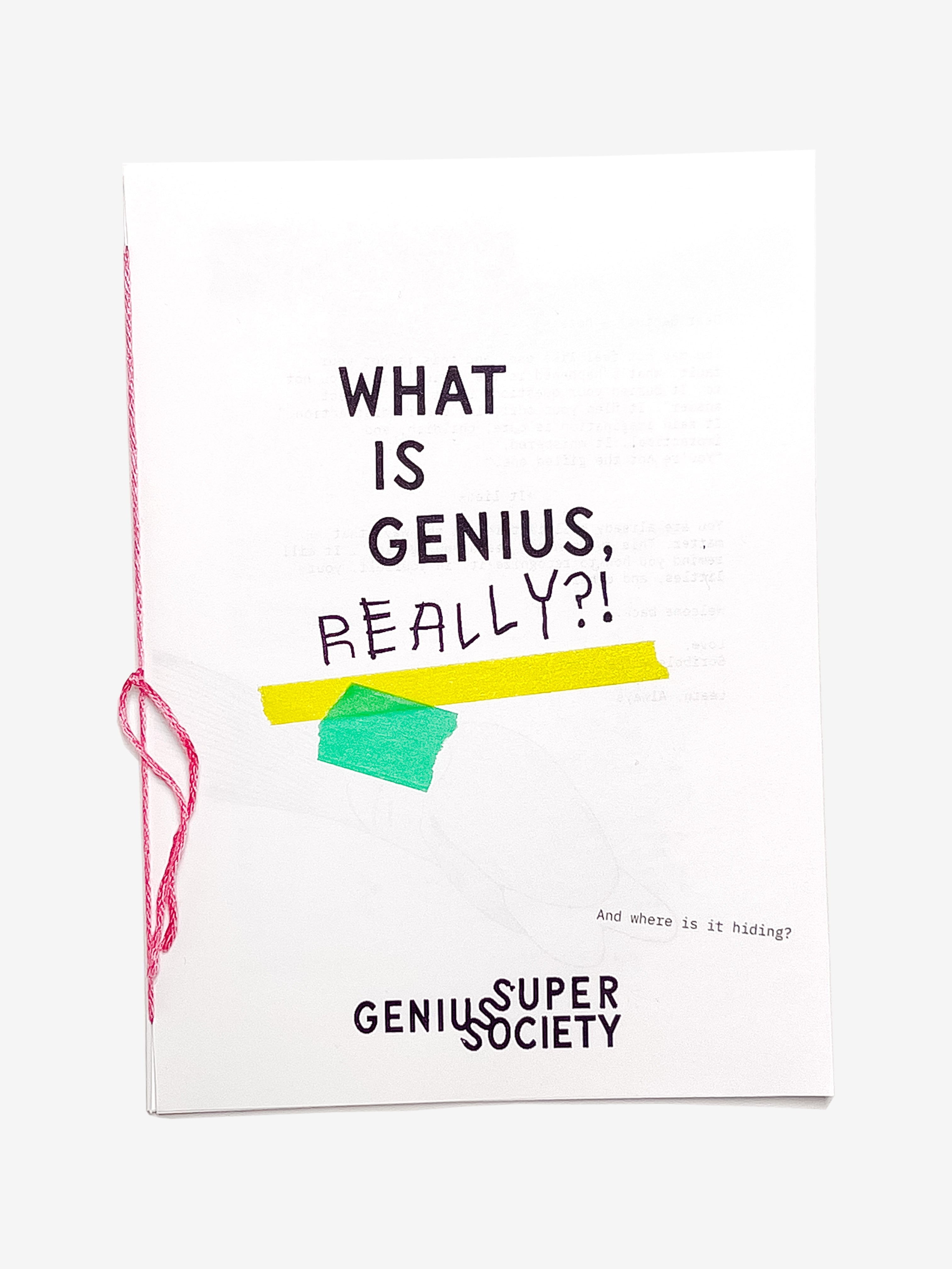 What is Genius, Really?! Zine