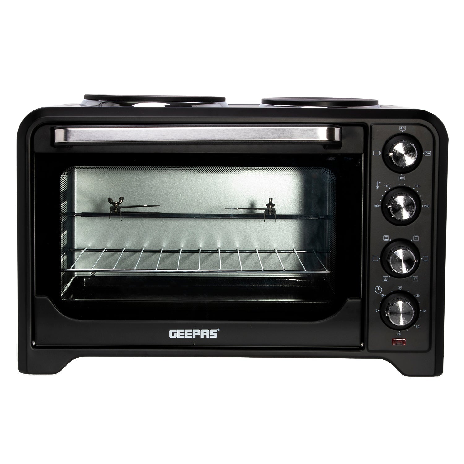 38L Rotisserie Electric Mini Oven With Double Hot Plates