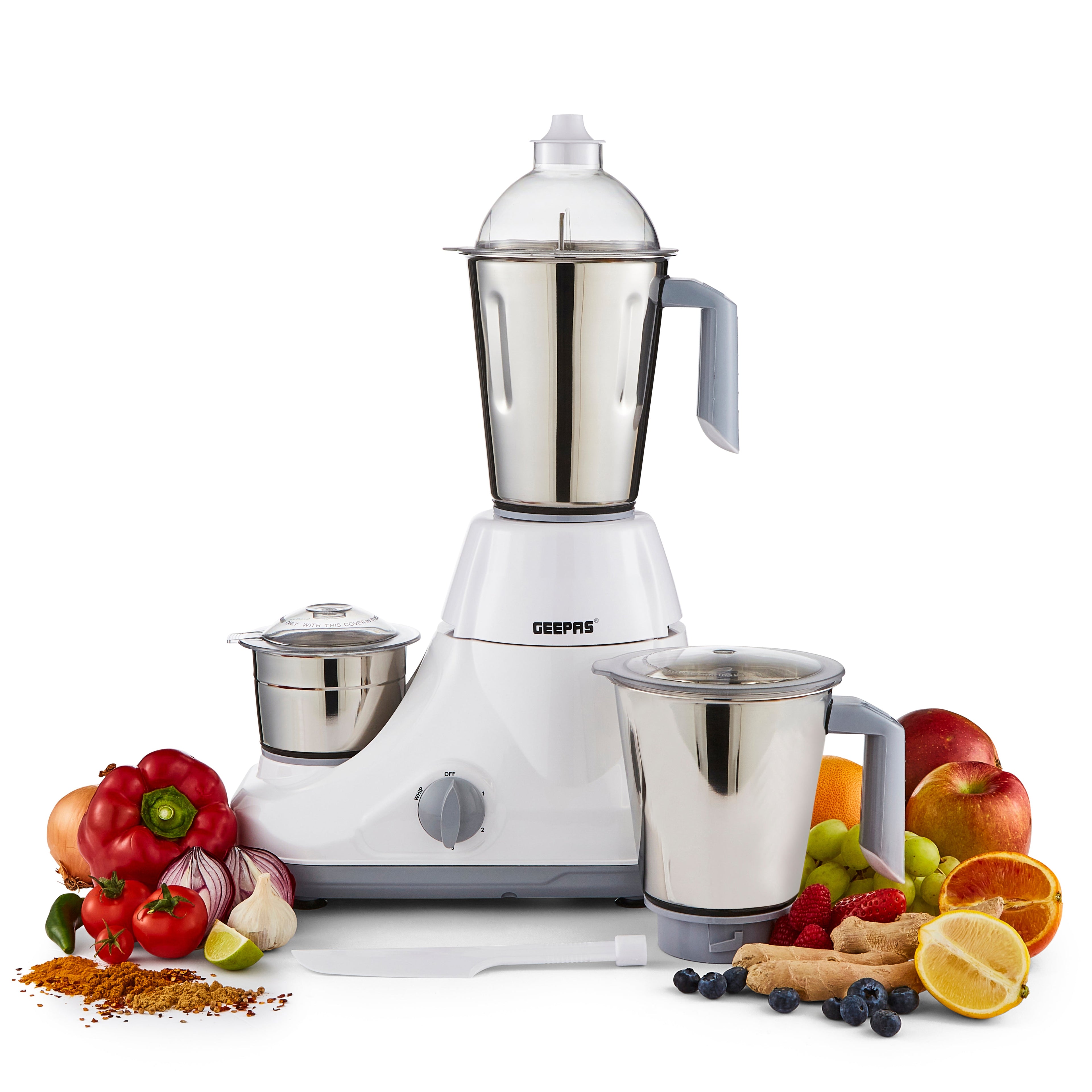 750W Indian Mixer Grinder - 3-In-1 Wet & Dry Grinding With 3 Jars