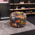 Indoor Round Bean Bag Chair Kids Playing Beanbag Seat Printed Pouffes