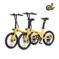 Cyseekin C10 Falt-E-Bike Doppelpack – Perfekt für Paare & Pendler - Gelb + Gelb (2er-Set)
