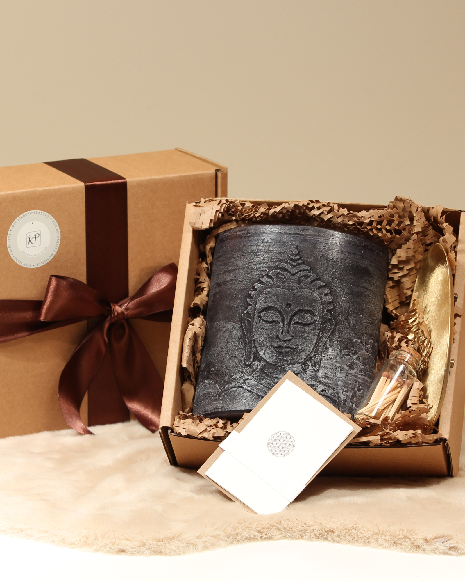 Geschenkbox Buddha · schwarz