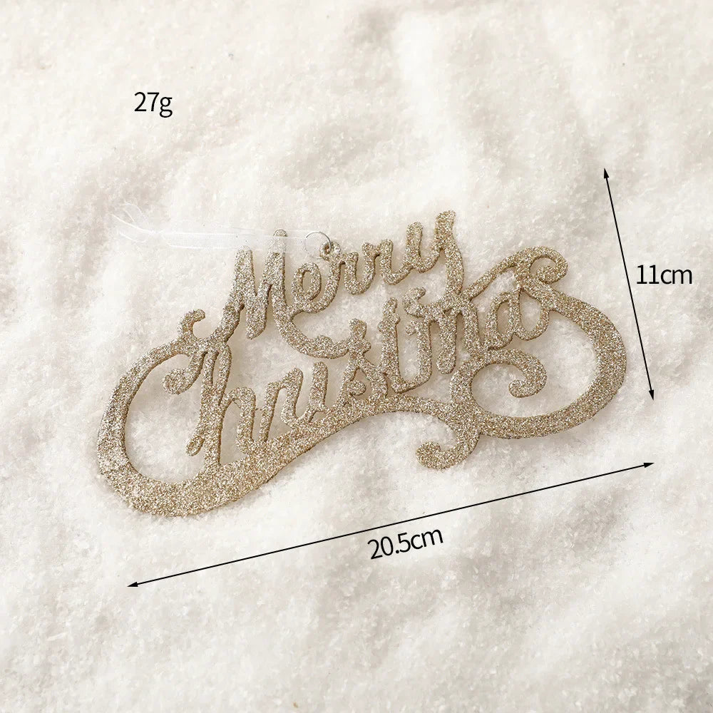 Gold Serie Weihnachtsanhänger – Retro Luxus Design - Stil 9