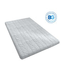 Classic Floor Mattress - Gray / QUEEN: 80"L x 60"W / Wheat Pattern (4 IN)-removable cover