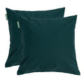 Water Resistant Scatter Cushions Outdoor Square Pillow Chair Cushion - Green / Pack of 2