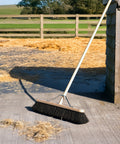Finest by Hillbrush Wooden Broom With Handle & Stay - Stiff - Bahia / 130cm 61cm 12cm 1.5kg